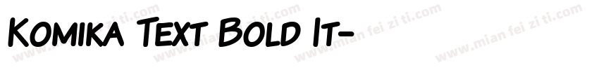 Komika Text Bold It字体转换